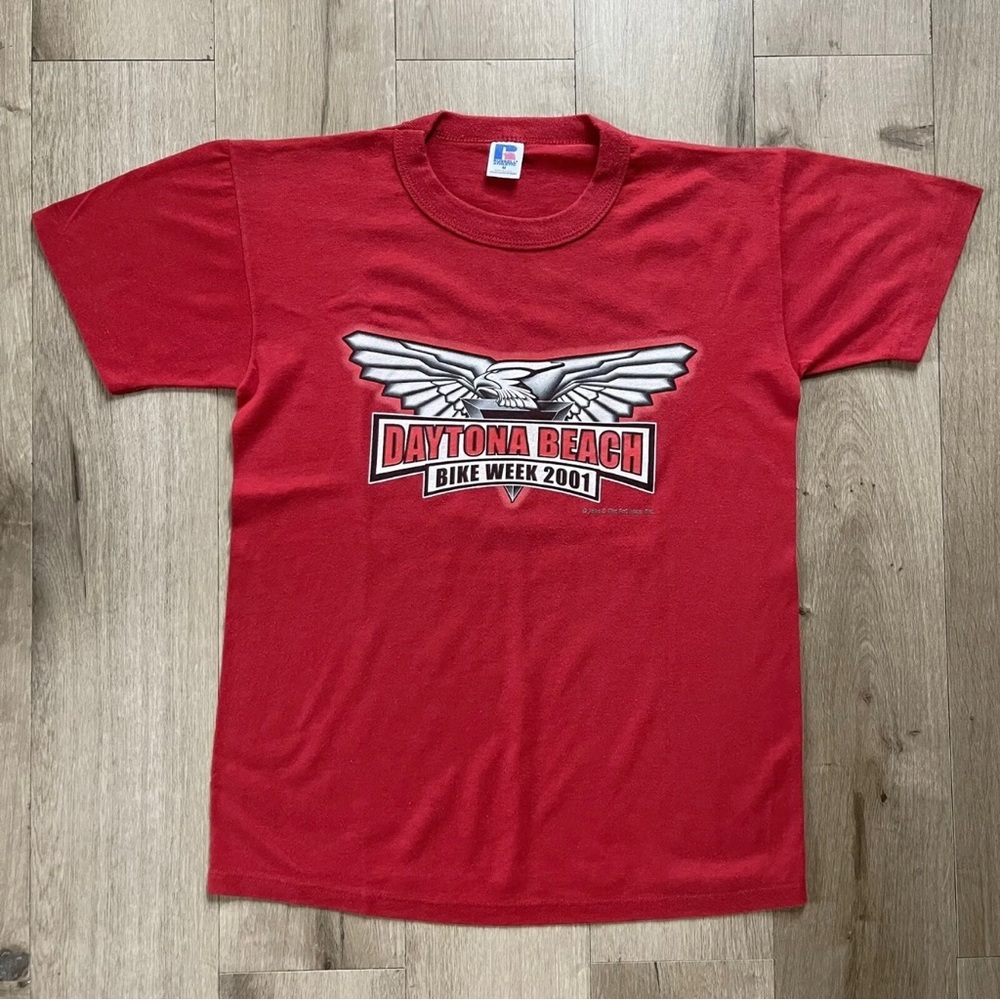 Vintage 2001 Daytona Beach Bike Week Motorcycle Chopper Eagle Harley Davidson T